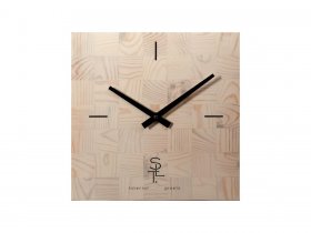Часы настенные SLT 5196 CHESS WHITE WOOD в Плотниково - plotnikovo.mebel-nsk.ru | фото