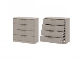Комод 4 ящика (МДФ) Эккервуд (меланж) в Плотниково - plotnikovo.mebel-nsk.ru | фото