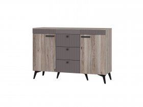 Комод КМ-12 Кассандра (дуб смоки/MF14) в Плотниково - plotnikovo.mebel-nsk.ru | фото