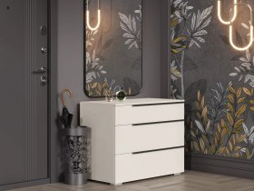 Комод с 3 ящиками Айри КМ-001 (кашемир) в Плотниково - plotnikovo.mebel-nsk.ru | фото