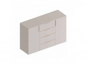 Комод с 4 ящ., 2створ. «Тефия» (тефия/софт сантьяго) в Плотниково - plotnikovo.mebel-nsk.ru | фото