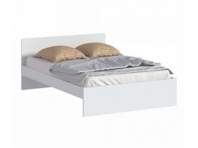 Кровать двуспальная 1,4м Бруклин СБ-3353 (белый) в Плотниково - plotnikovo.mebel-nsk.ru | фото