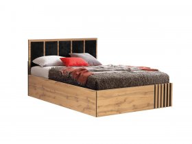 Кровать двуспальная с подъем. мех. 1,6 м Либерти 51.20 в Плотниково - plotnikovo.mebel-nsk.ru | фото