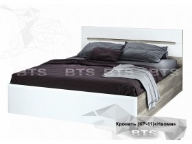 Кровать двуспальная 1,6 м  Наоми КР-11 в Плотниково - plotnikovo.mebel-nsk.ru | фото