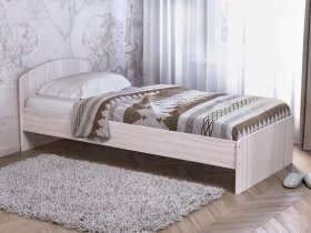 Кровать односпальная 80 с низкой спинкой (ясень шимо светлый) в Плотниково - plotnikovo.mebel-nsk.ru | фото