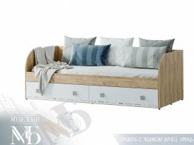 Кровать с ящиками Тренд КР-01 в Плотниково - plotnikovo.mebel-nsk.ru | фото