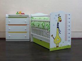 Кроватка детская Жираф с маятником в Плотниково - plotnikovo.mebel-nsk.ru | фото