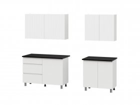 Кухонный гарнитур Эккервуд (2,0м) (SAFE) (белый) в Плотниково - plotnikovo.mebel-nsk.ru | фото