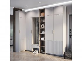 Модульная прихожая Пандора (кашемир/MF03) в Плотниково - plotnikovo.mebel-nsk.ru | фото