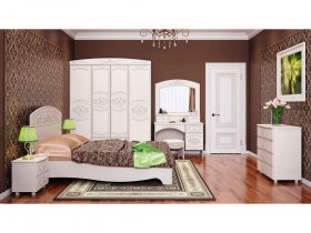 Модульная спальня Каролина в Плотниково - plotnikovo.mebel-nsk.ru | фото