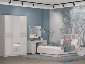 Модульная спальня Лоренцо в Плотниково - plotnikovo.mebel-nsk.ru | фото