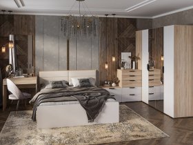 Модульная спальня Норд в Плотниково - plotnikovo.mebel-nsk.ru | фото