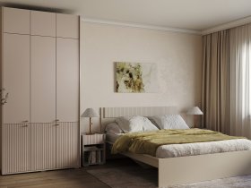 Модульная спальня Орма (МДФ) в Плотниково - plotnikovo.mebel-nsk.ru | фото