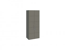 Шкаф для одежды с 2 дверями Наоми (джут/фон серый) СМ-208.07.03 в Плотниково - plotnikovo.mebel-nsk.ru | фото