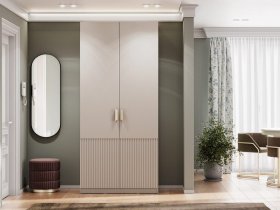 Шкаф двухстворчатый Эккервуд (Нью) (меланж) в Плотниково - plotnikovo.mebel-nsk.ru | фото
