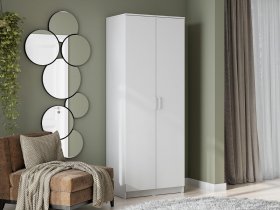 Шкаф двухстворчатый ШК-2 (белый текстурный) в Плотниково - plotnikovo.mebel-nsk.ru | фото