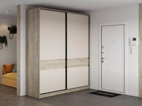 Шкаф-купе Бостон ШК-005 (2.0 м) (дуб крафт серый/кашемир) в Плотниково - plotnikovo.mebel-nsk.ru | фото