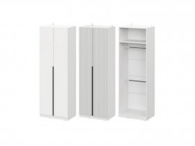 Шкаф ШК-75 Эккервуд (белый) в Плотниково - plotnikovo.mebel-nsk.ru | фото