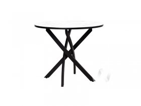 Стол обеденный Лион (мрамор белый/черный) в Плотниково - plotnikovo.mebel-nsk.ru | фото
