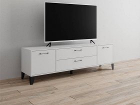 Тумба под ТВ Парус-13 (белый) в Плотниково - plotnikovo.mebel-nsk.ru | фото